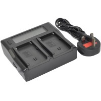 Battery Charger AC Dual LCD for VW-VBT190 VW-VBT380